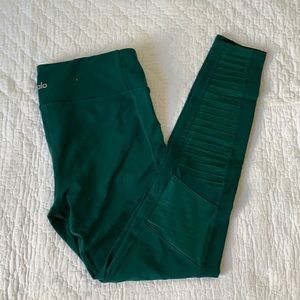 Dark green Alo Yoga Moto Legging
